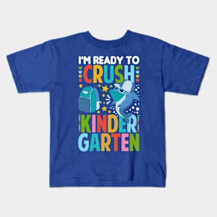 I'm Ready To Crush Kindergarten Shark Kids T-Shirt